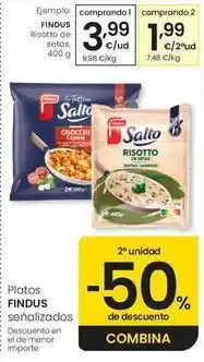 Eroski Findus - risotto de setas oferta