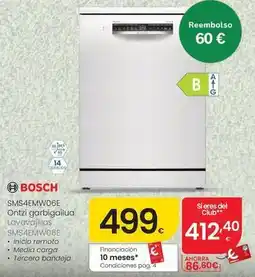 Eroski Bosch - lavavajillas sms4emwo6e oferta
