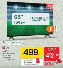 Eroski Lg - nano 65nu850b6la oferta