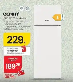 Eroski Ecron - frigorifico frid2p263 oferta