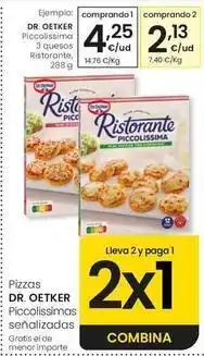 Eroski Dr oetker - piccolissima 3 quesos ristorante oferta