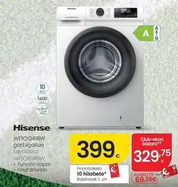 Eroski Hisense - lavadora wf1q1041bw oferta