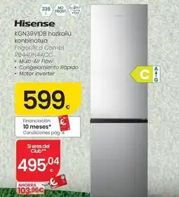 Eroski Hisense - frigorifico combi rb440n4acc oferta