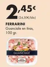Supermercados Lupa Ferrarini - guanciale en tiras oferta