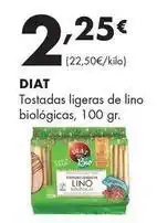 Supermercados Lupa Diat - tostadas ligeras de lino biologicas oferta