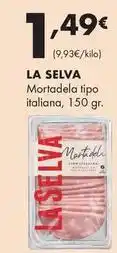 Supermercados Lupa La selva - mortadela tipo italiana oferta