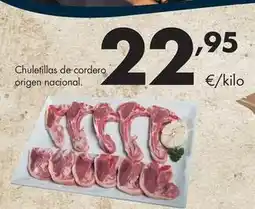 Supermercados Lupa Chuletillas de cordero origen nacional oferta
