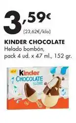 Supermercados Lupa Kinder - chocolate helado bombon oferta