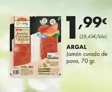 Supermercados Lupa Argal - jamon curado de pavo oferta