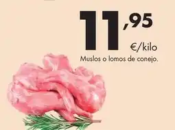 Supermercados Lupa Muslos o lomos de conejo oferta