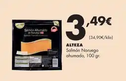 Supermercados Lupa Alteza - salmón noruego ahumado oferta