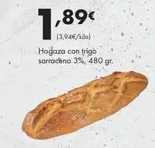 Supermercados Lupa Hogaza con trigo sarraceno 3% oferta