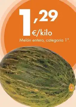 Supermercados Lupa Melon entero, categoría 1a oferta