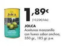 Supermercados Lupa Jolca - aceitunas manzanilla con hueso sabor anchoa oferta