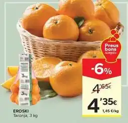 Caprabo Eroski - taronja oferta