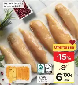 Caprabo Eroski - filets de pollastre oferta