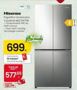 Eroski Hisense - frigorífico americano oferta