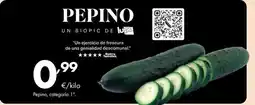 Supermercados Lupa Pepino, categoría 1a oferta