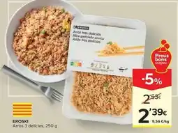 Caprabo Eroski - arros 3 delicies oferta