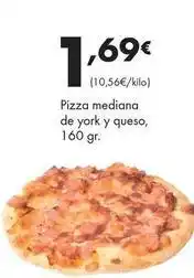 Supermercados Lupa Pizza mediana de york y queso oferta
