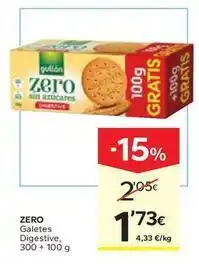 Caprabo Gullón - zero galetes digestive oferta