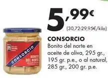 Supermercados Lupa Consorcio - bonito del norte en aceite de oliva, o al natural oferta
