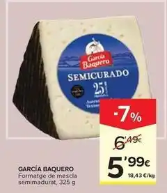 Caprabo García baquero - formatge de mescla semimadurat oferta