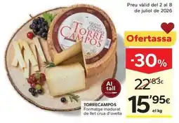Caprabo Torre campos - formatge madurat de llet crua d'ovella oferta