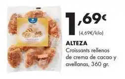 Supermercados Lupa Alteza - croissants rellenos de crema de cacao y avellanas oferta