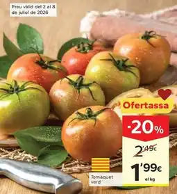 Caprabo Tomaquet verd oferta