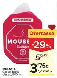 Caprabo Moussel - gel de dutxa classic oferta