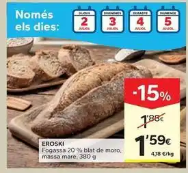 Caprabo Eroski - fogassa oferta