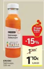 Caprabo Eroski - salmorejo oferta