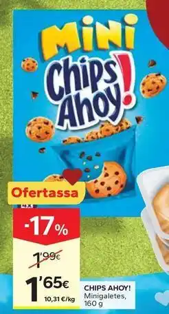 Caprabo Chips ahoy! - minigaletes oferta