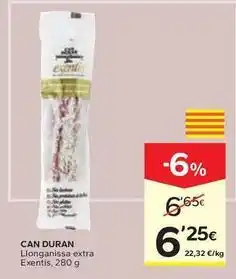 Caprabo Can duran - llonganissa extra exentis oferta