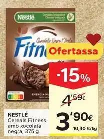 Caprabo Nestlé - cereales fitness amb xocolata negra oferta