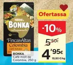 Caprabo Bonka - cafe molt de colombia oferta