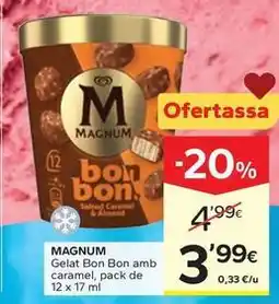 Caprabo Magnum - gelat bon bon amb caramel oferta
