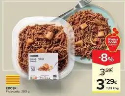 Caprabo Eroski - fideuada oferta