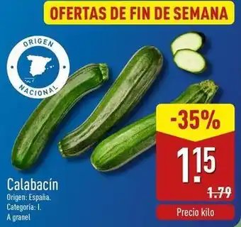 ALDI Origen - calabacin oferta