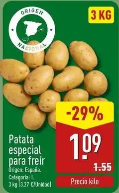 ALDI Origen - patata especial para freir oferta