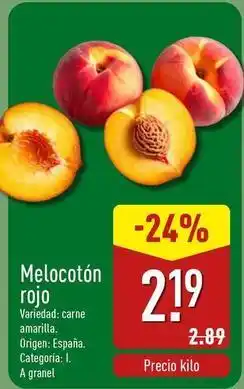 ALDI Origen - melocoton rojo oferta