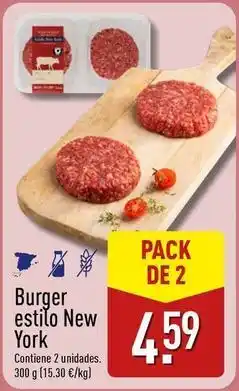 ALDI Burger estilo new york oferta