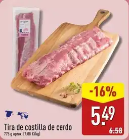 ALDI Tira de costilla de cerdo oferta