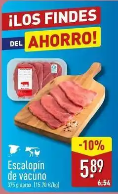ALDI Escalopín de vacuno oferta