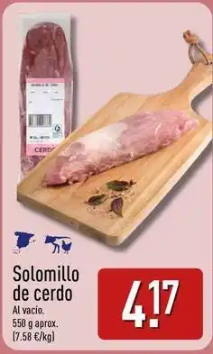 ALDI Solomillo de cerdo oferta