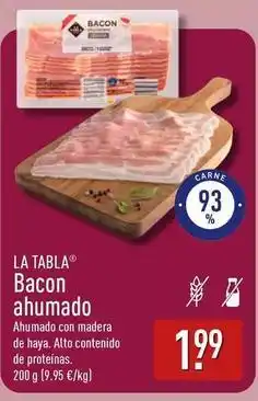 ALDI Bacon ahumado oferta