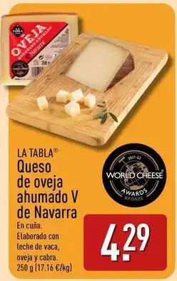 ALDI Queso de oveja ahumado v de navarra oferta