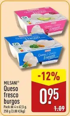 ALDI Milsani - queso fresco burgos oferta