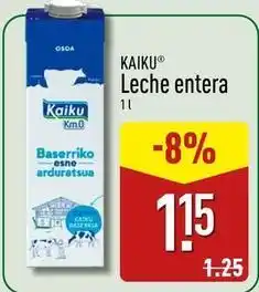 ALDI Kaiku - leche entera oferta